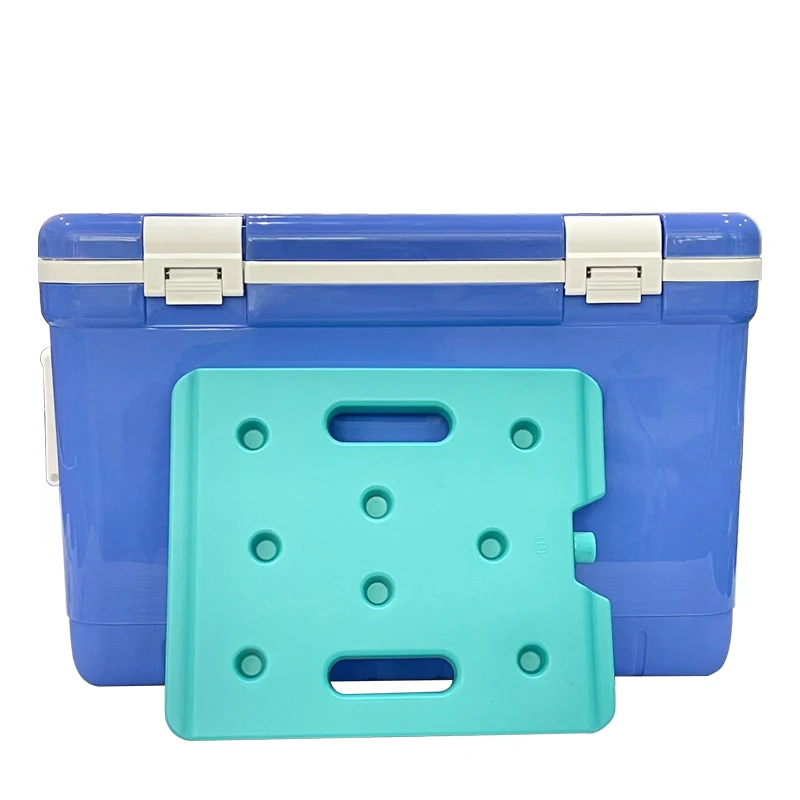 40L insulating food grade material American box Plastic ice cooler box for camping Blue party Blue fishing