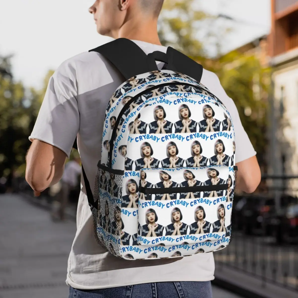 

Melanie Martinez Face Студенческий рюкзак Школьная сумка Походный дорожный рюкзак для мужчин и женщин Модная сумка для книг Сумки на плечо