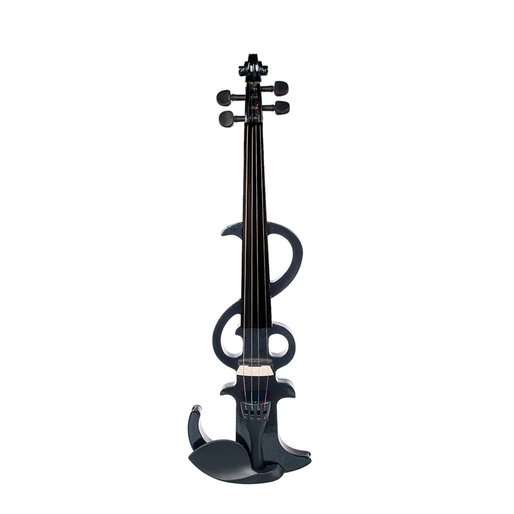 4/4 Full Size Electronic Silent Violin Set Solidwood For Students Adults Beginners Music Perfomance Training W/ Bow Case