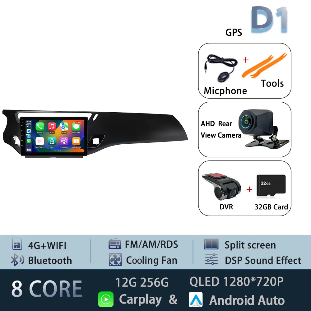 Android 15 Autoradio Voor Citroen C3 DS3 2010-2016 5G WIFI Head Unit Navigatie Autoradio DSP BT Draadloze Carplay Auto 4G