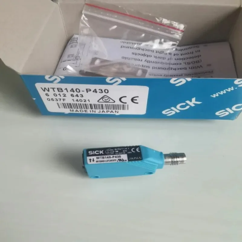 1PC NEW SICK WTB140-P430 6012643 In Stock Photoelectric Sensor PNP BGS Light Dark Switch 500mm M8 4Pin W140 Series Original Box