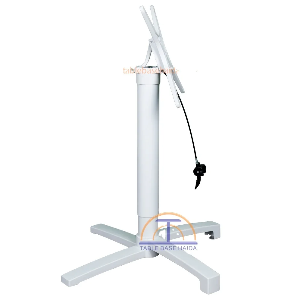 Modern Aluminum X-shaped Folding Table Legs Metal Lifting Table Base Outdoor