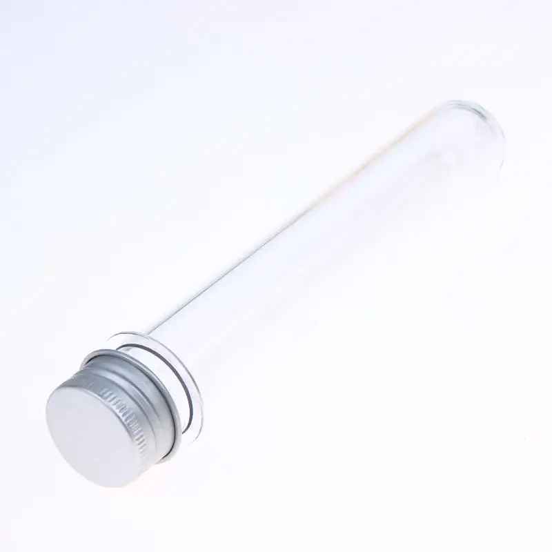 1 Stück transparente, zylindrische, nachfüllbare Plastikflasche, 50 ml, PET-Reagenzglasflasche für Masken, Süßigkeiten, Datenkabel, Maskierpapier – Detail 9