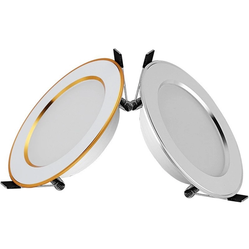 LED Three Colors Dimming Downlight  SPOT 85V-265V 5W 7W 9W 12W 15W Recessed in LED Ceiling Downlight Light Cold Warm White Lamp