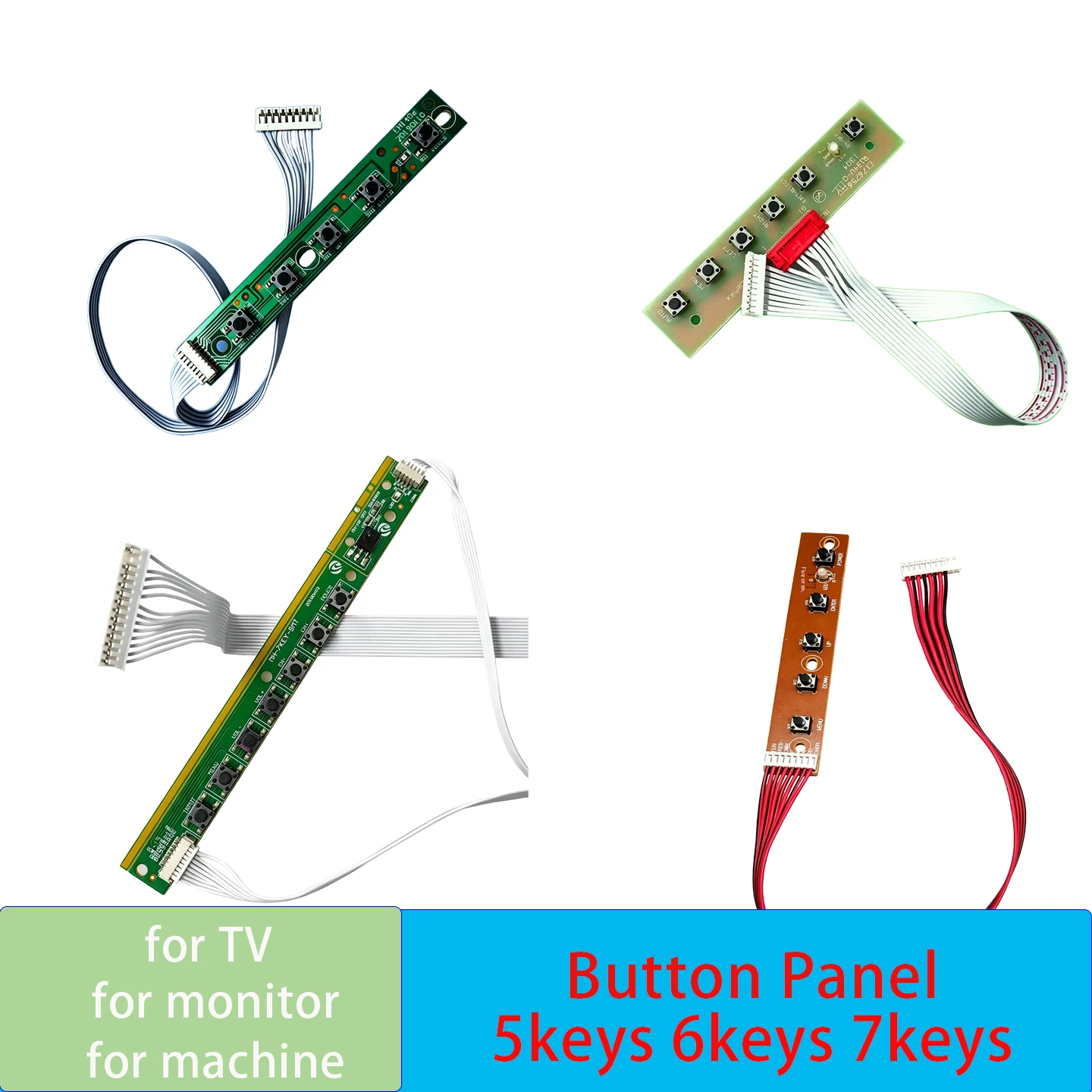5-KEY keypad TV keypad with receiver Game machine advertising keypad 6-key 7-key key panel TV Key strip line