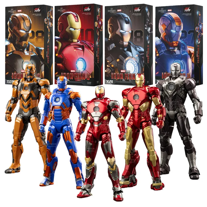 

Original ZD Toys Iron Man Action Figure MARK10 MARK18 Casanova MARK19 Tiger MARK27 Disco MARK28 Jack Action Figure model