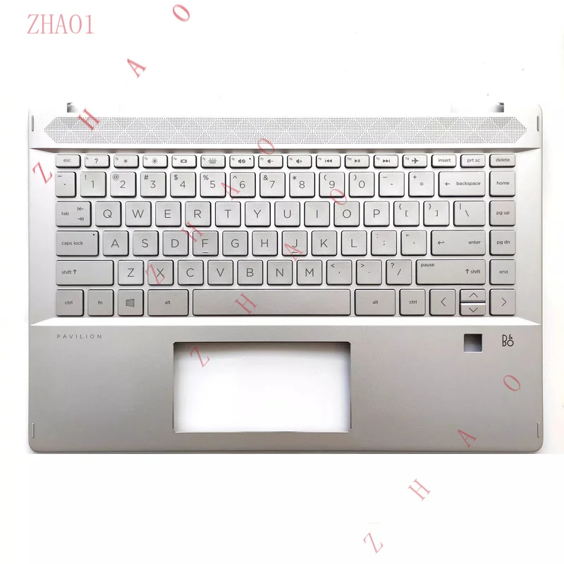 Z  New For HP Pavilion X360 14 -DH 1 Palmrest w/Backlit Keyboard Silver L53785-001