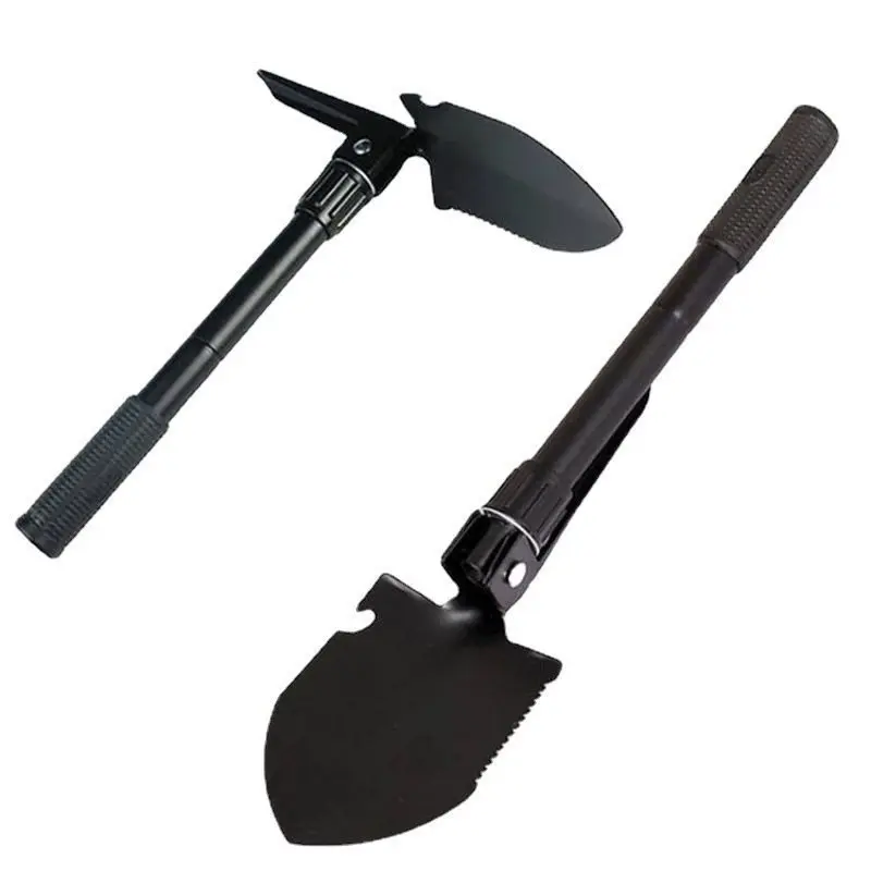 1PC Engineer Shovel Military Shovel Outdoor Multifunctional Folding Military Shovel Vehicle Camping Fishing Shovel Pickaxe