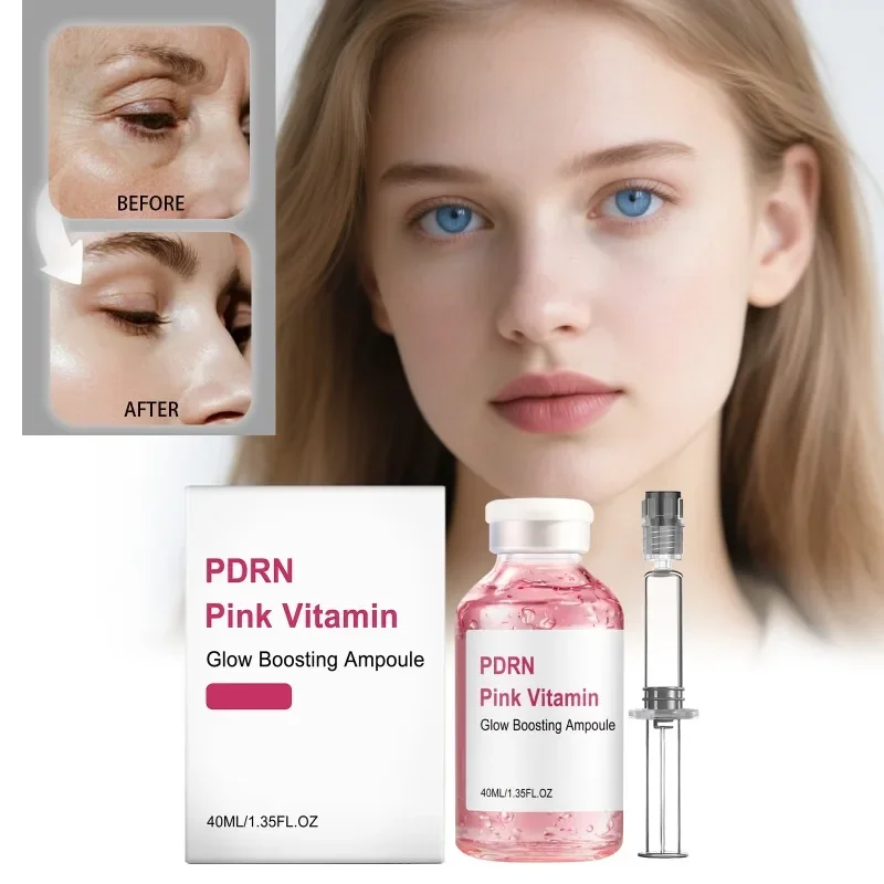 PDRN Salmon DNA Serum Deep Collagen Barrier Serum, Peptide Intensive Activation, Pink PDRN Stem Cell Ampoule, Moisturizing
