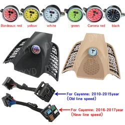For Porsche Cayenne 958 Stopwatch 2010-2017 Dashboard Compass Clock Panel Kit Cover Interior Center Modification Car Accessories