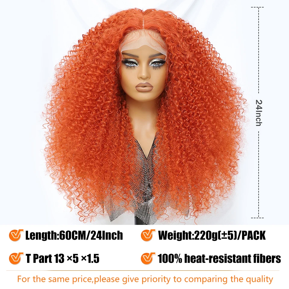 Ombre Burgundy Kinky Curly Jerry Curl Синтетический парик шнурка 24-дюймовый черный Т-образный предварительно выщипанный парик фронта шнурка Latisha для афро женщин