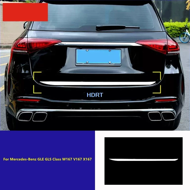 

Car Styling Rear Trunk Strip Tail Boot Molding Tail Door Trim Accessories For Mercedes-Benz GLE GLS Class W167 V167 X167 2020 +