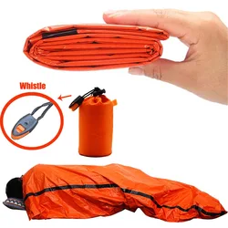 Portable Waterproof Emergency Survival Sleeping Bag Outdoor Camping Gear Thermal Sack First Aid Rescue Mylar Insulate Blanket