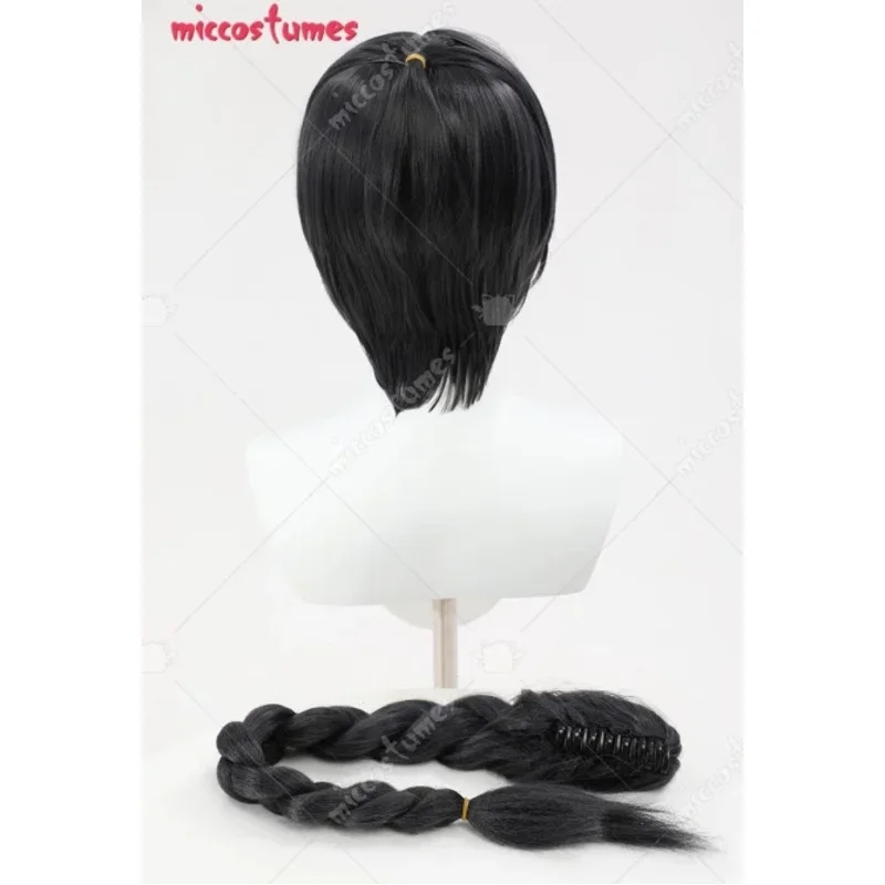 CyMiccostumes Women's Shadowheart Cosplay Wig Long Black Ponytail Wig view 3