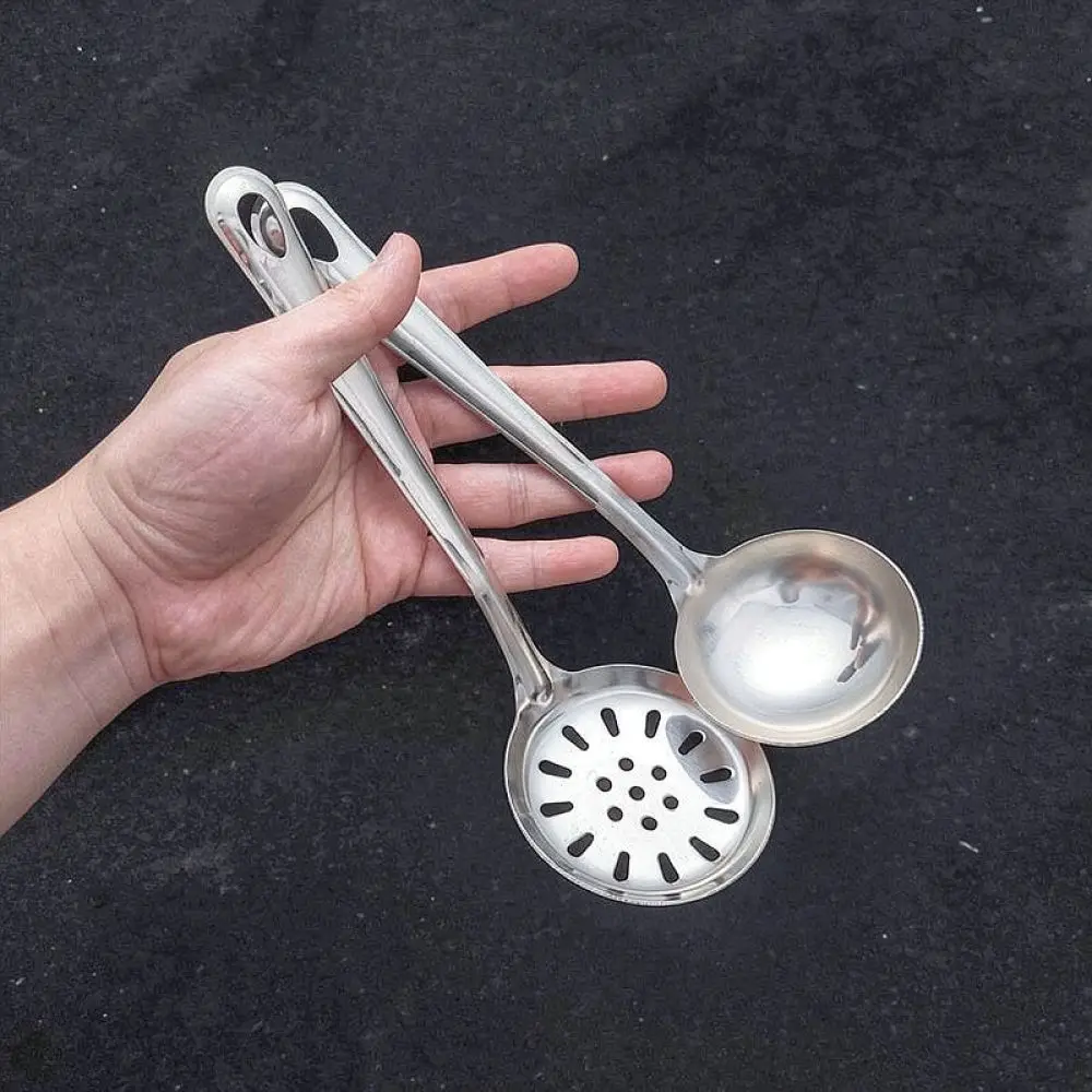 Safe Stainless Steel Kitchen Cooking Tools Turner Ladle Colander For Baishida Daily Home Food Preparation Gear