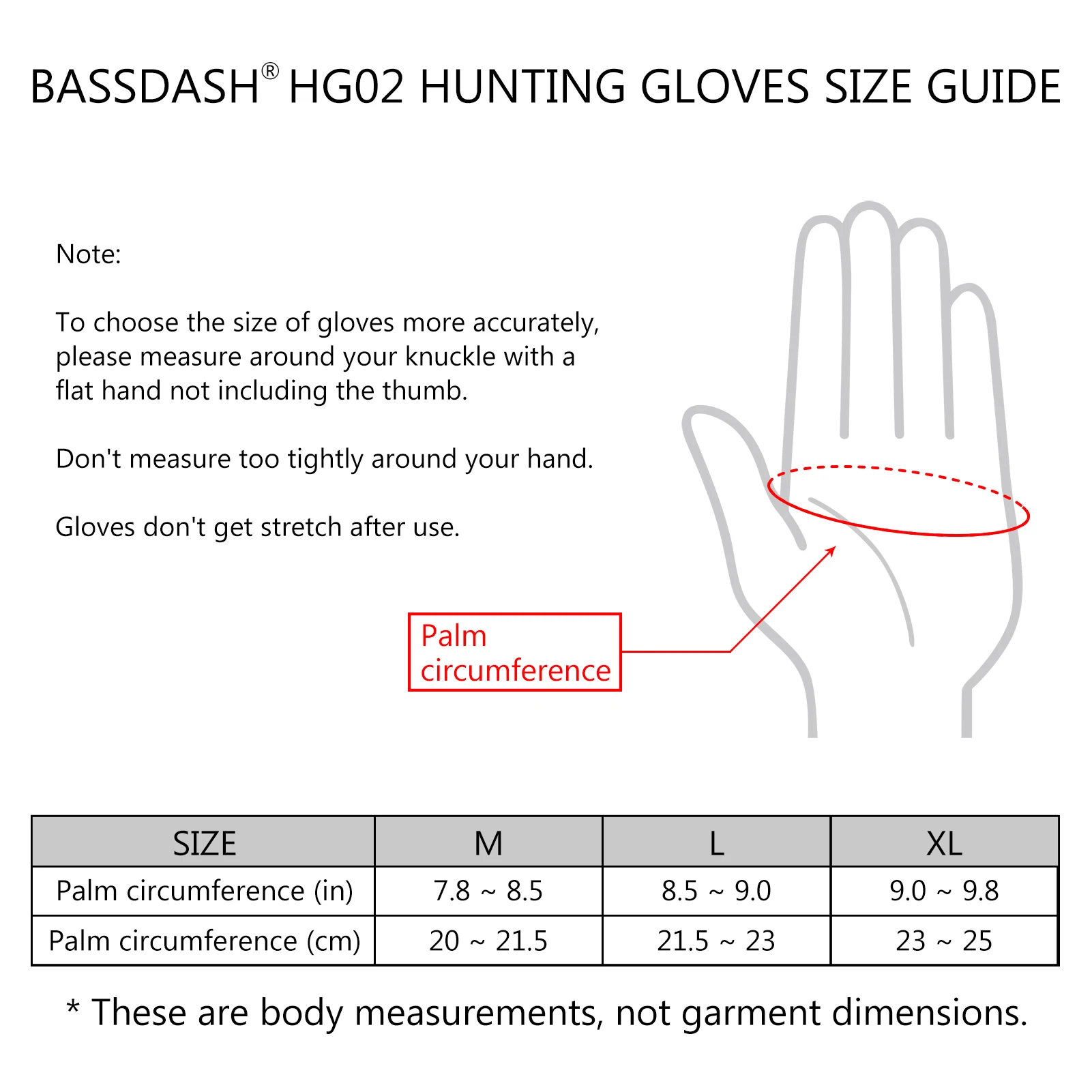 Bassdash Winter Men’s Hunting Gloves Insulated Waterproof for Cold Weather HG02M