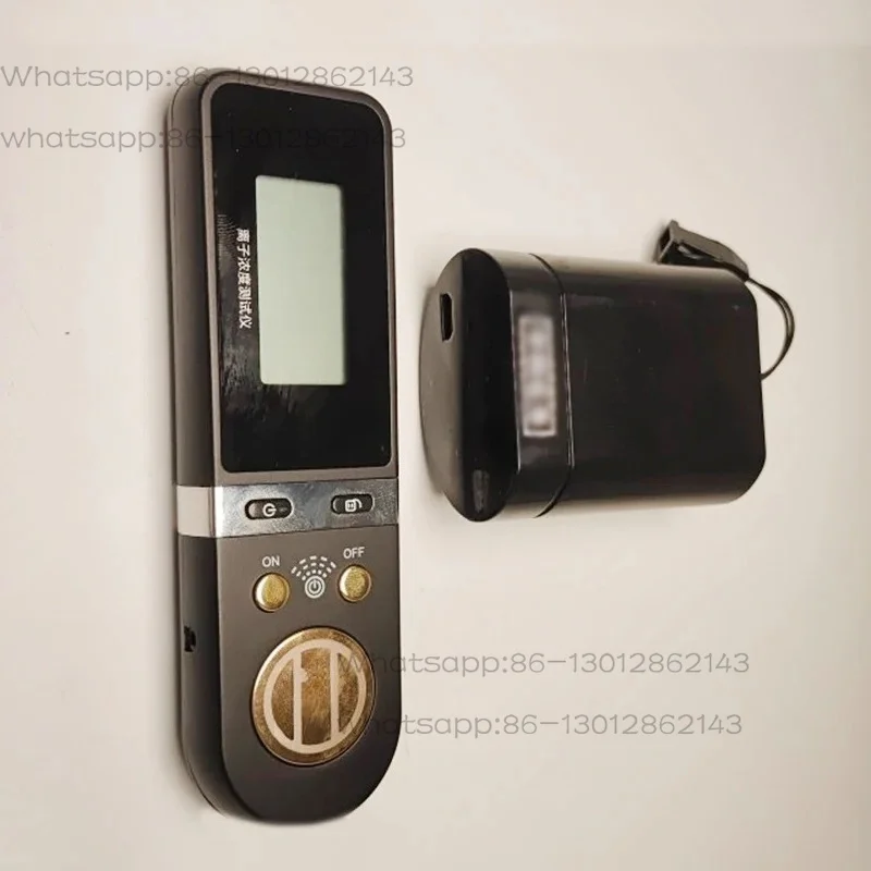 Portable Negative Air Ion Concentration Tester, Gold-Plated Electrode with Blue LCD Screen Display