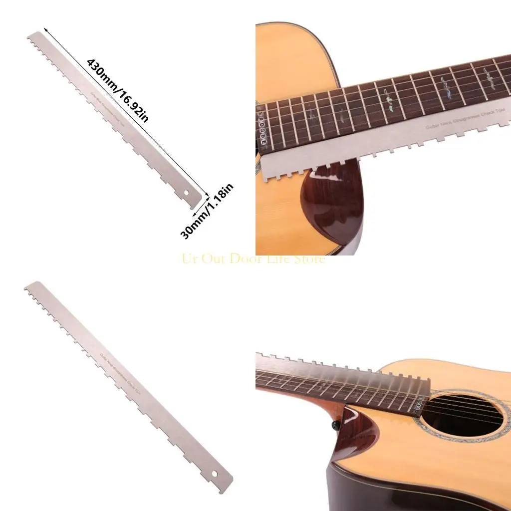 

77UF гитара с прямым краем, выравнивание шеи для гитары, нержавеющая гитара, инструмент для ремонта шеи с прямым краем