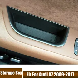 New Front Rear Car Door Handle Storage Box Fit For Audi A7 2009-2017 Automotive Interior Accessories Stowing Tidying Storage Box