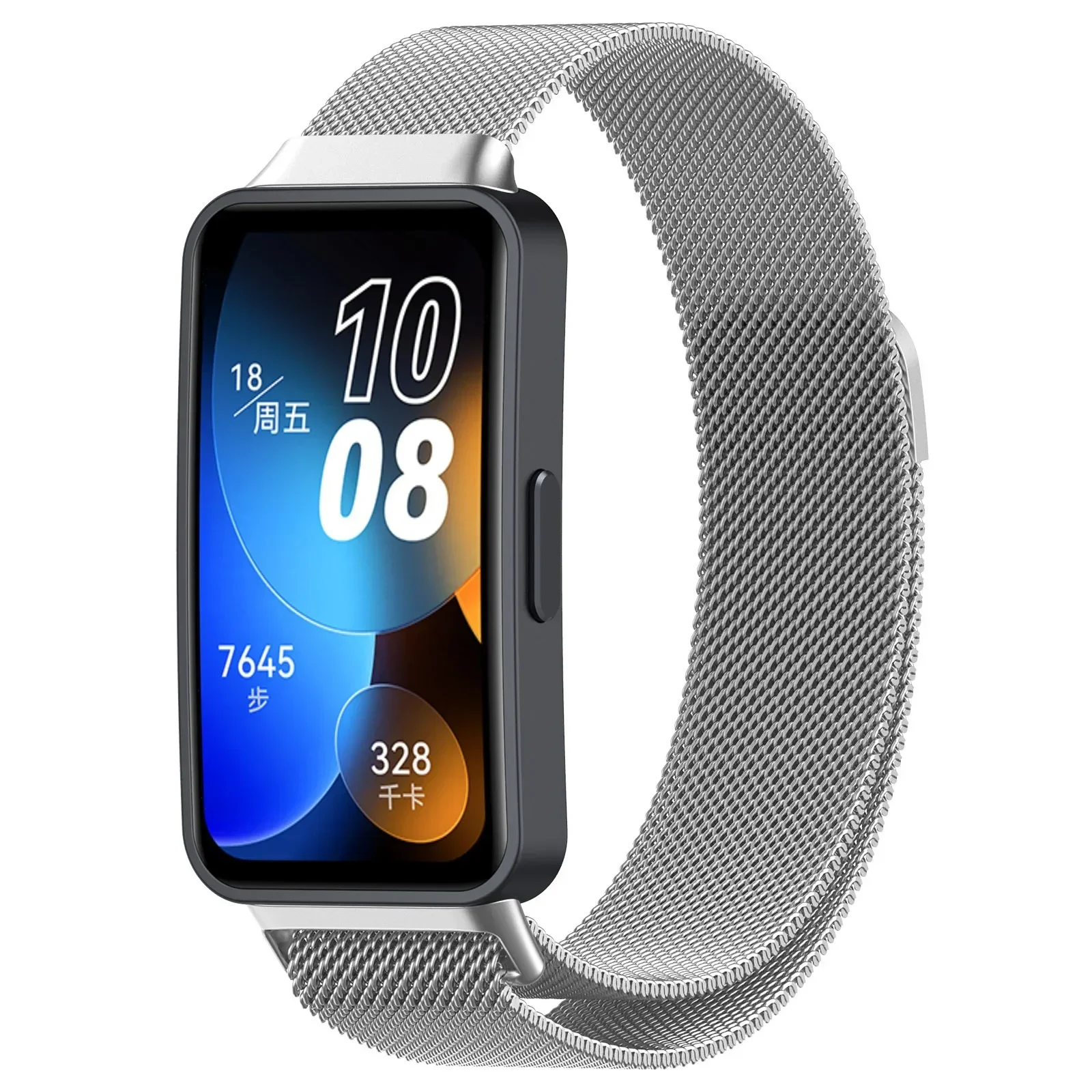Stainless Steel Strap For Huawei Band 9 Milanese Loop Band For Huawei Band 8 Metal Watchband Slim Bracelet Wristband Accessories