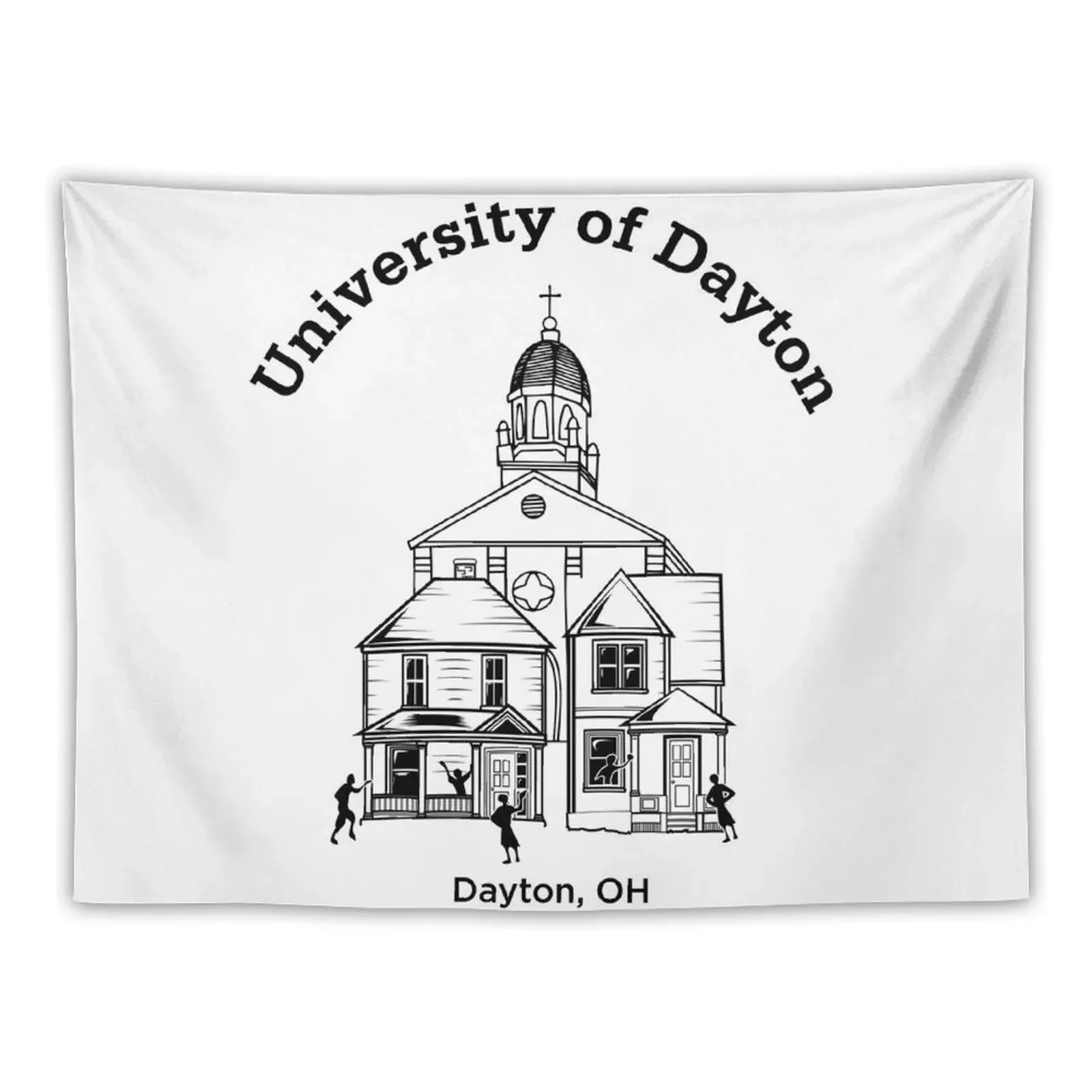 

University of Dayton Tapestry Wallpaper Bed Room Decoration Wall Decoration On The Wall Tapestry