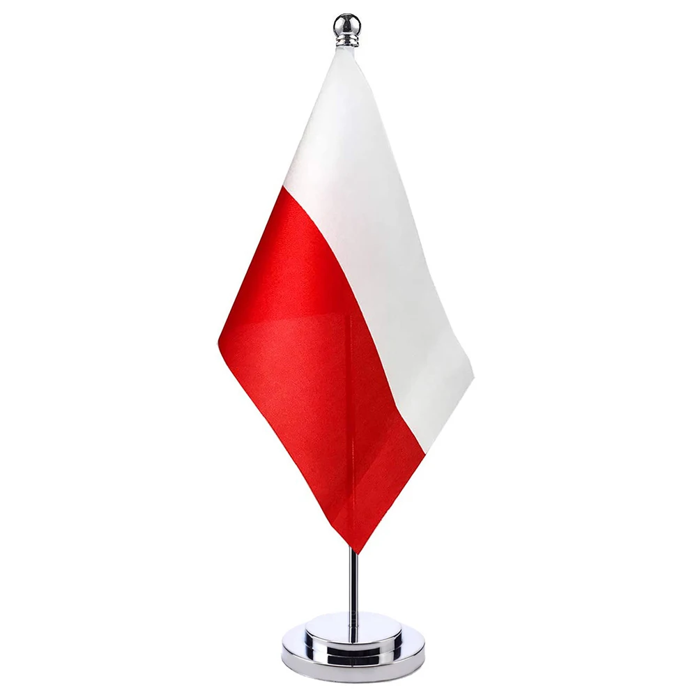 xvggdg    14x21cm Office Desk Flag Of Pl Pol Poland Flag The Republic Of Poland Eagle      banne  standard Hanging  Banner