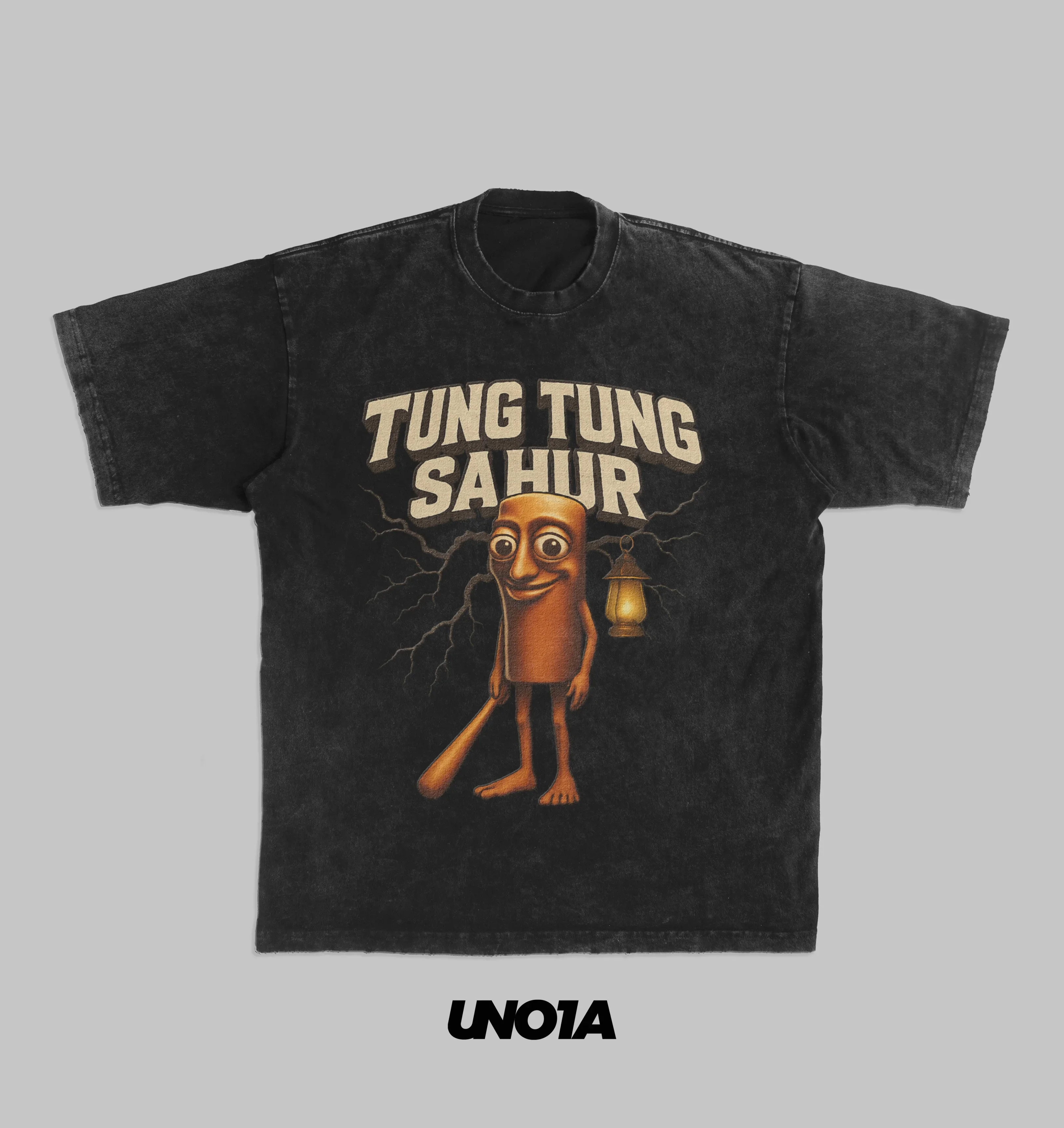 

25 FashionTrend Street UNOIA Tralalerotralala Tungtung Sahur American Shanhaijing Optional Rules Washed T-shirt Clothing Summer