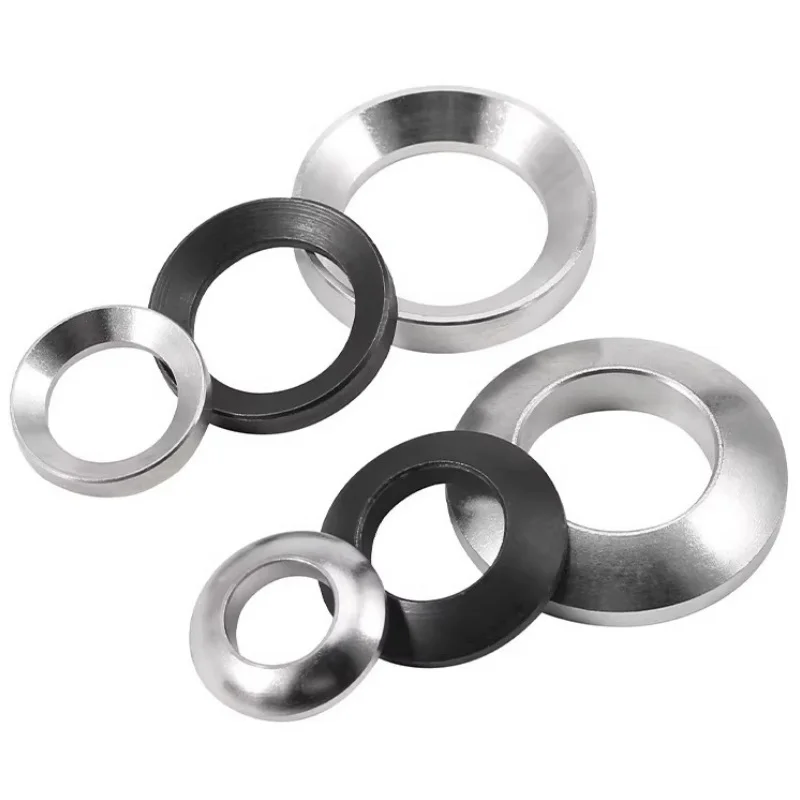 Conical Spherical Washer M6 M8 M10 M12 M16 M20-M48 Countersunk Washer Stainless Steel Concave Convex Cone Gasket Carbon Steel