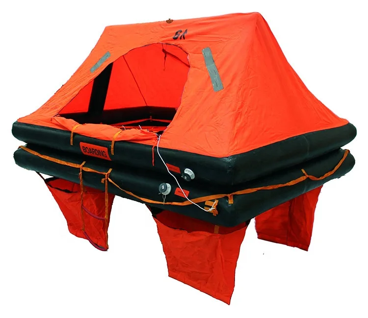 

Custom OEM Marine Survival Open Reversible Rafts Inflatable Life Raft with 25 10 Person Liferaft