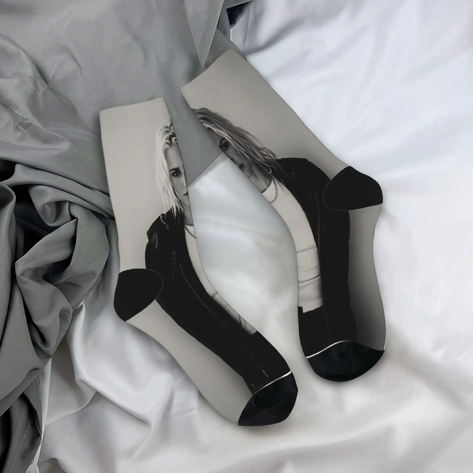 

Чулки Rock E-Emily A-Armstrong, дизайнерские носки для отдыха, осенние носки против пота, пара велосипедных носков, средние мягкие носки