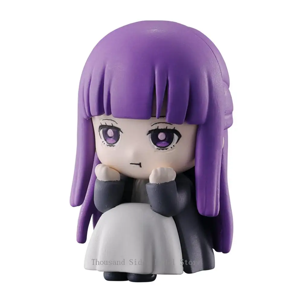 Em estoque original bandai frieren: além do fim da jornada esperando pelo ornamento versão q figura de ação frieren samambaia mini modelo