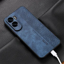 For Honor 90 Lite 5G Чехол для back cover Skin Feel Shockproof Matte Leather Case Soft Funda For Honor 90 Lite 5G