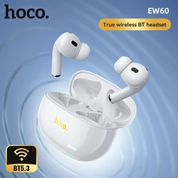 HOCO EW60 auriculares inalámbricos Bluetooth BT5.3 auriculares TWS con micrófono auriculares de música para iphone 16 Pro Huawei