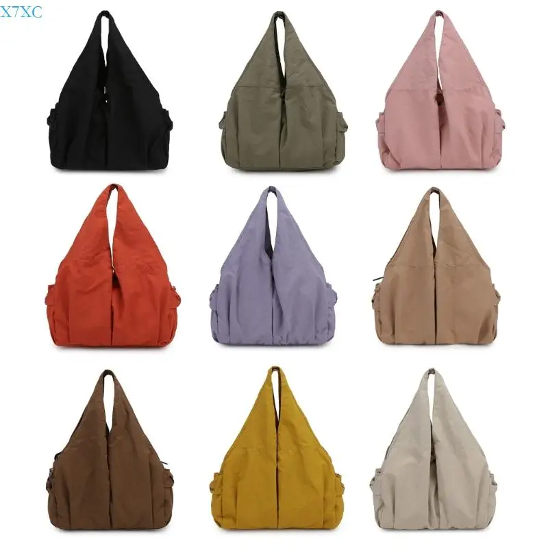 

X7XC Women's Nylon Bag Large Capacity Shoulder Purse Handbag for Travel and Daily Use