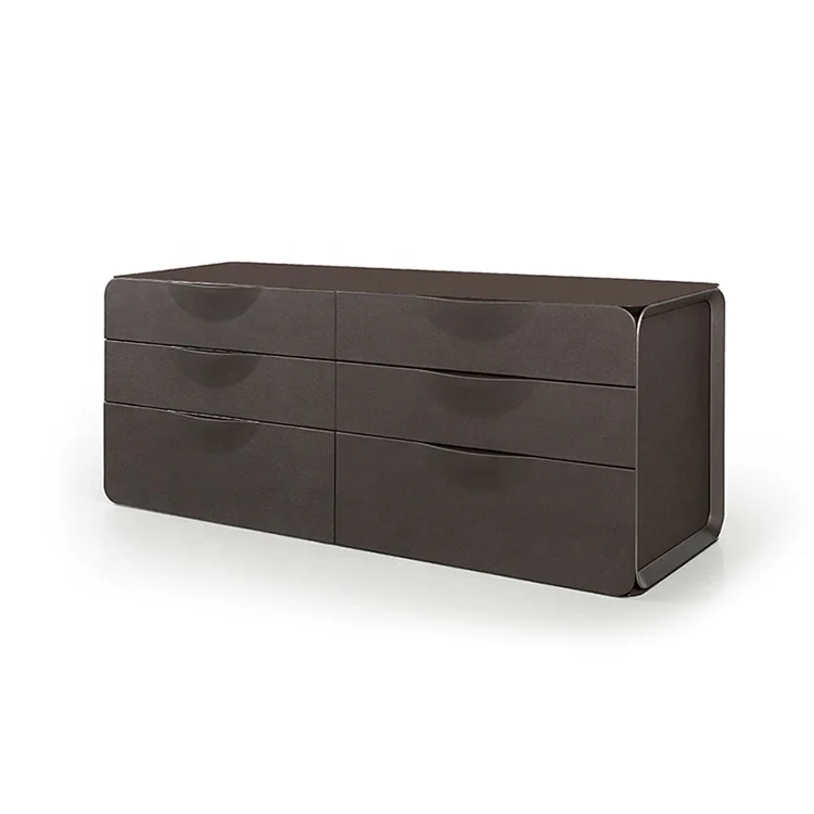 Minimalist Farmhouse Dining Stainless Steel Sideboard with Tempered Glass Top Luxury Grey Storage Cabinet