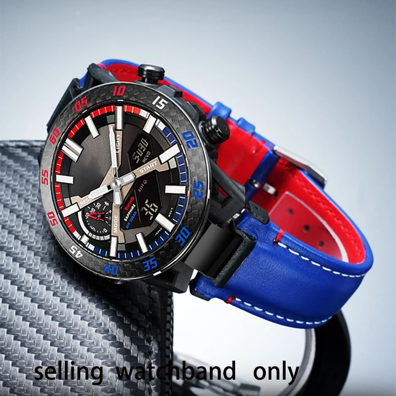 

For Casio Honda co branded racing model 5698 ECB-2000 EFS-S641 modified watch strap men's wristband bracelet accessories