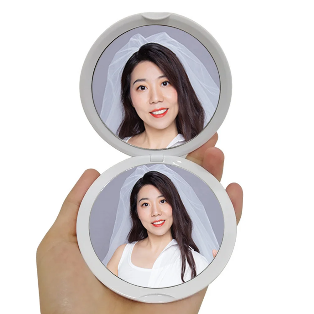 مرآة مكياج للسفر قابلة للطي بتكبير 10 مرات، مرآة محمولة باليد للنساء #5