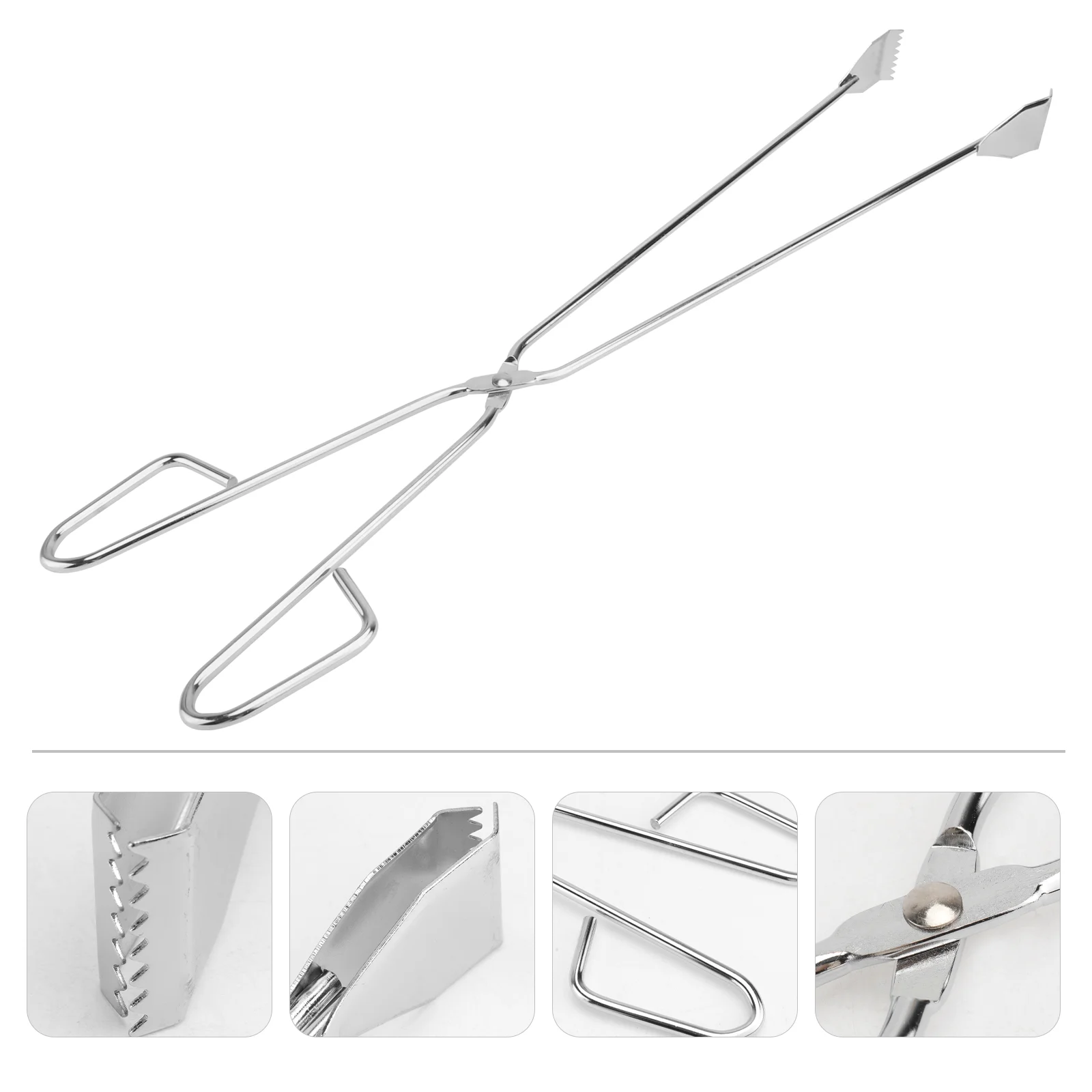 Clamp Grilling Tools Barbecue Tong Rubbish Pickup Scissor Tongs Stainless Steel