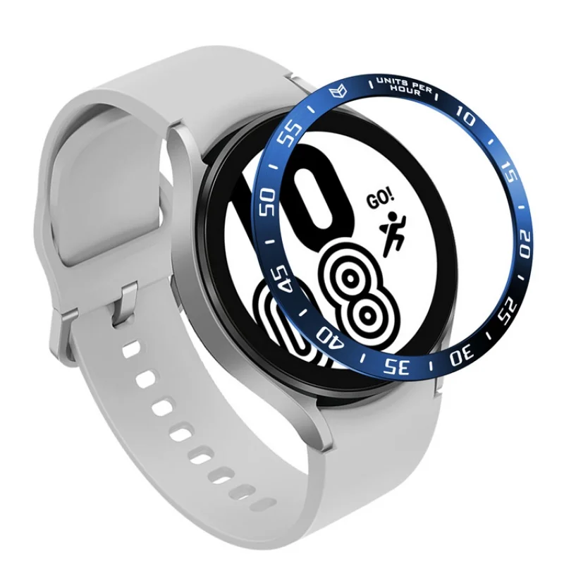 

For Samsung Galaxy Watch 4 40mm 44mm Luxury Adhesive Steel Metal Bezel Ring