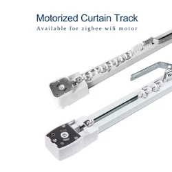 Умная электрическая направляющая для штор, настраиваемая супер-тишина карниз для двигателя штор tuya wifi zigbee, моторная направляющая для штор, карниз