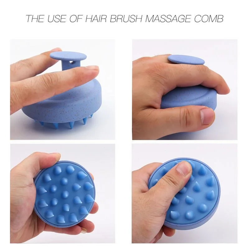 Siliconen Shampoo Borstel Hoofd Hoofdhuid Massage Kam Haar Wassen Kam Lichaamsmassage Borstel Bad Douche Salon Kappersgereedschap