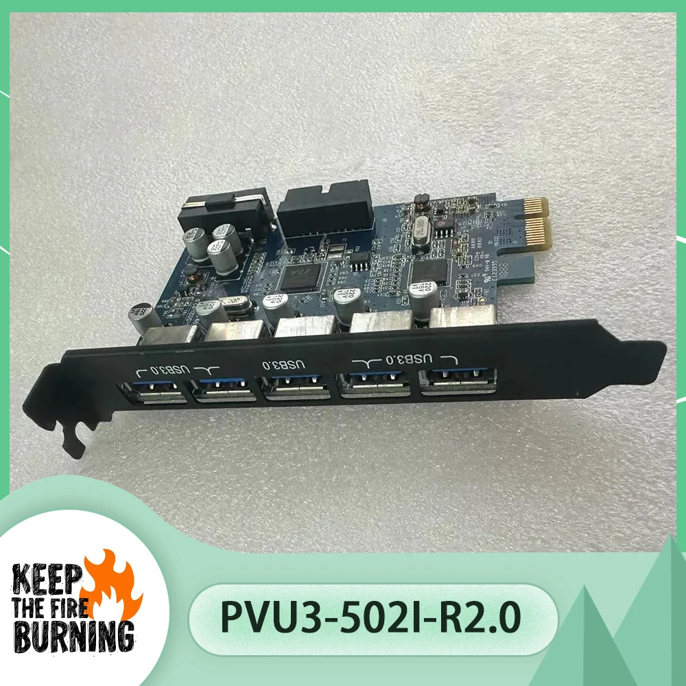 PVU3-502I-R2.0 Desktop Server PCI-E to USB3.0 Expansion Card