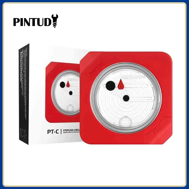 Cortador Circular Integral de Dspiae-pt-c Vermelho com Bocado do Corte do Tungstênio Almofada Antiderrapante pc Liga de Alumínio Abs 95.5*95.5*31 mm