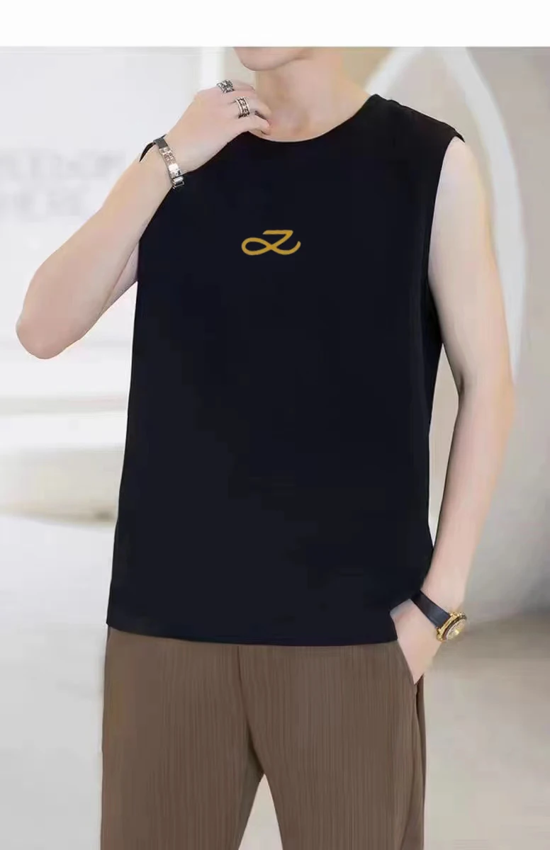 JungKook Gold Tank Top T-shirt by Your Side Hoodie Unisex Album Logo Print Gold Short Sleeve Fitness Sports Tank Top South Korea