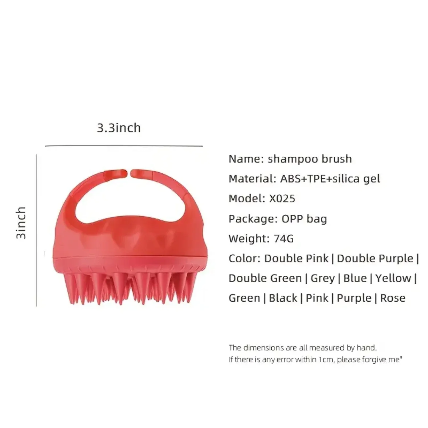 Szczotka do peelingu skóry głowy - delikatny masażer do czyszczenia skóry głowy, szczotka do mycia włosów z grzebieniem - odpowiednia dla wszystkich rodzajów włosów, styl