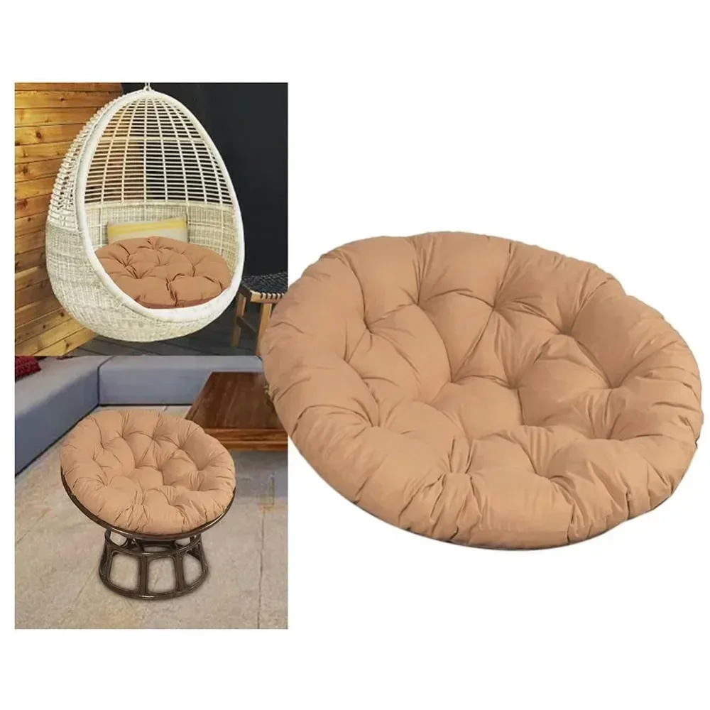 

Waterproof Chair Rocking Cushion Chair Hanging Basket Papaya Chair Round Cushion 60/70/80/90 Cm Home Textile Accessories