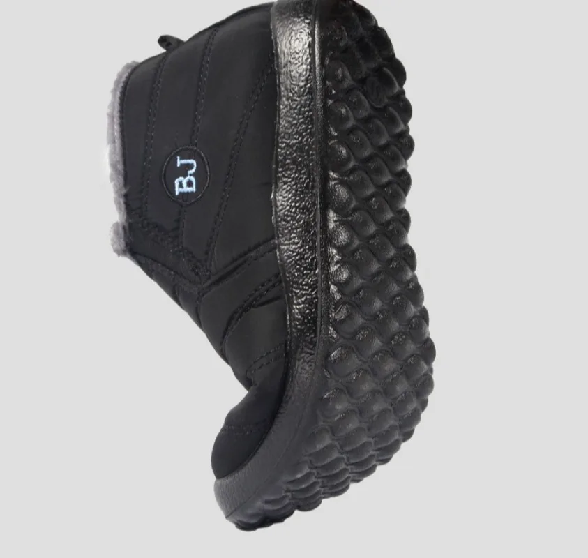 الرجال والنساء أحذية بوت قصيرة كبيرة الحجم القطن الأحذية الشتاء المخملية حذاء الثلج عالي الرقبة دافئ مقاوم للماء العلوي منخفضة أعلى دواسة واحدة