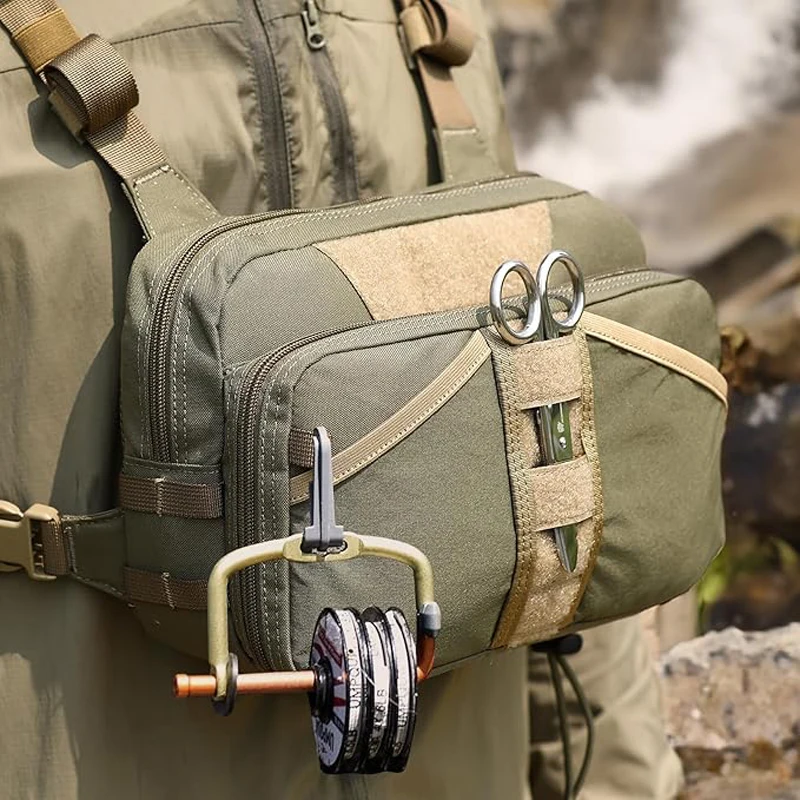 

VOTAGOO Fishing Chest Pack, Tackle and Fly Boxes Storage Pack