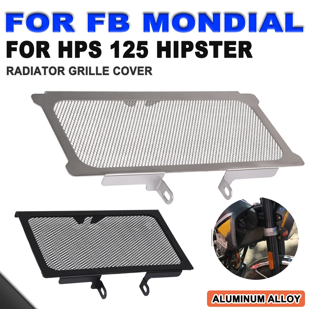 Motorcycle Radiator Grille Grill Water Tank Cover Guard Protector For Mondial FB Hipster HPS 125 HPS125 2020 - 2023 Accessories