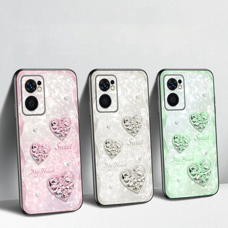 

Dreamy Three Hearts For OnePlus 8 9 11 12 13 10 Pro 9R 8T 12R Ace 5 2V Nord CE 2 4 Lite N20 SE 30 N200 TPU soft phone case